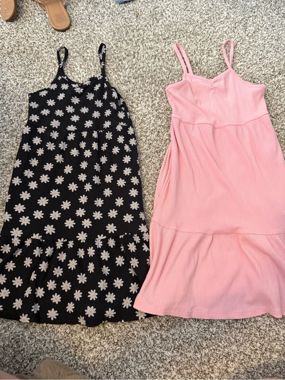 Old Navy Pink Ribbed Tank Dress